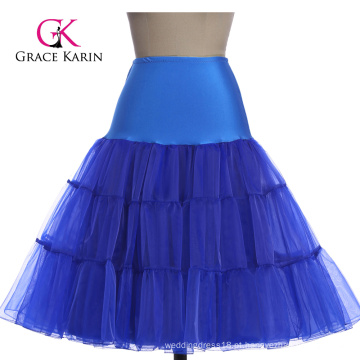 Grace Karin Royal Blue Tutu Petticoat Underskirt Crinoline Skirt Para Casamento Vestido Vintage CL008922-7